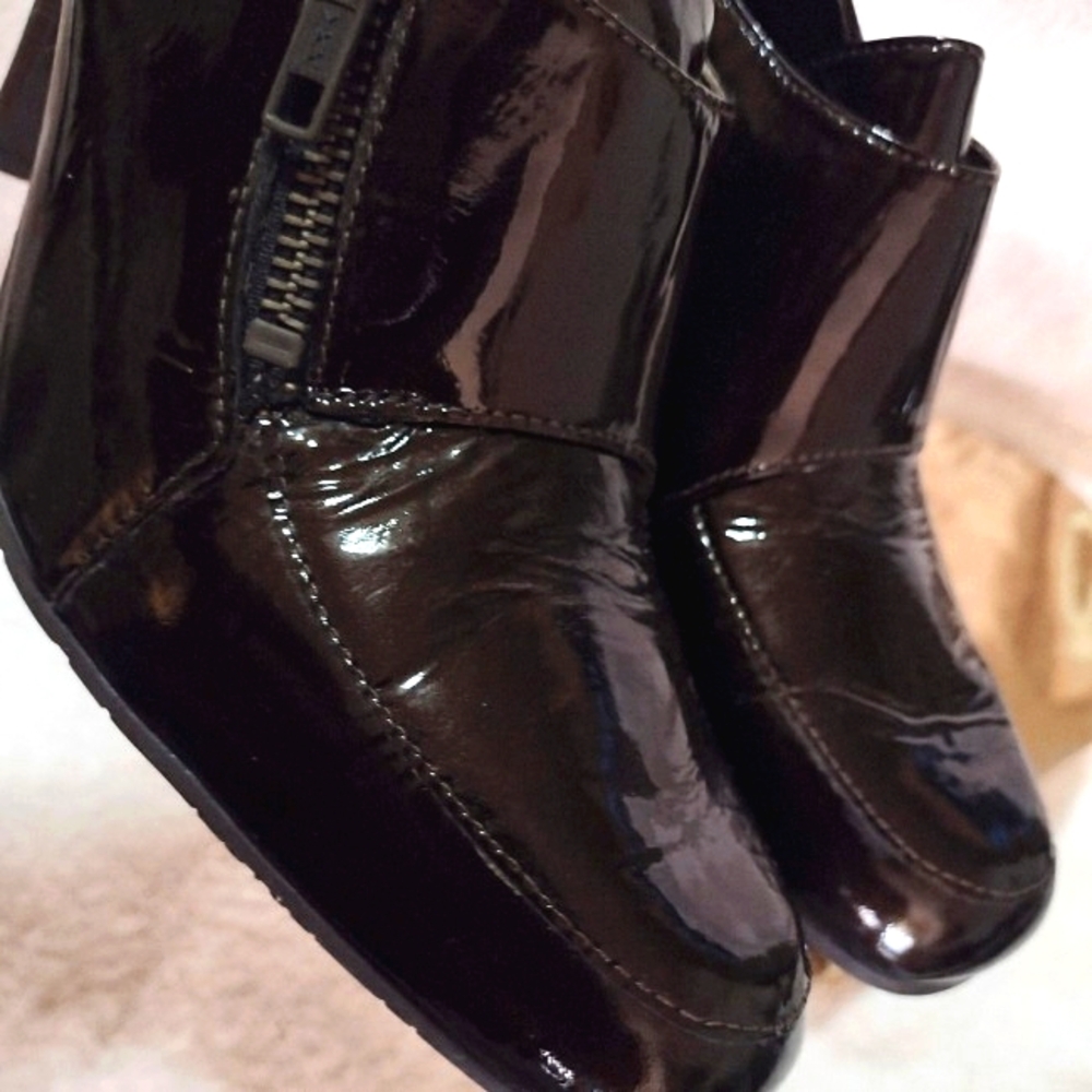 Melissa Black Patent Flats